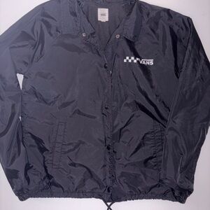Vans Black Windbreaker Jacket size medium